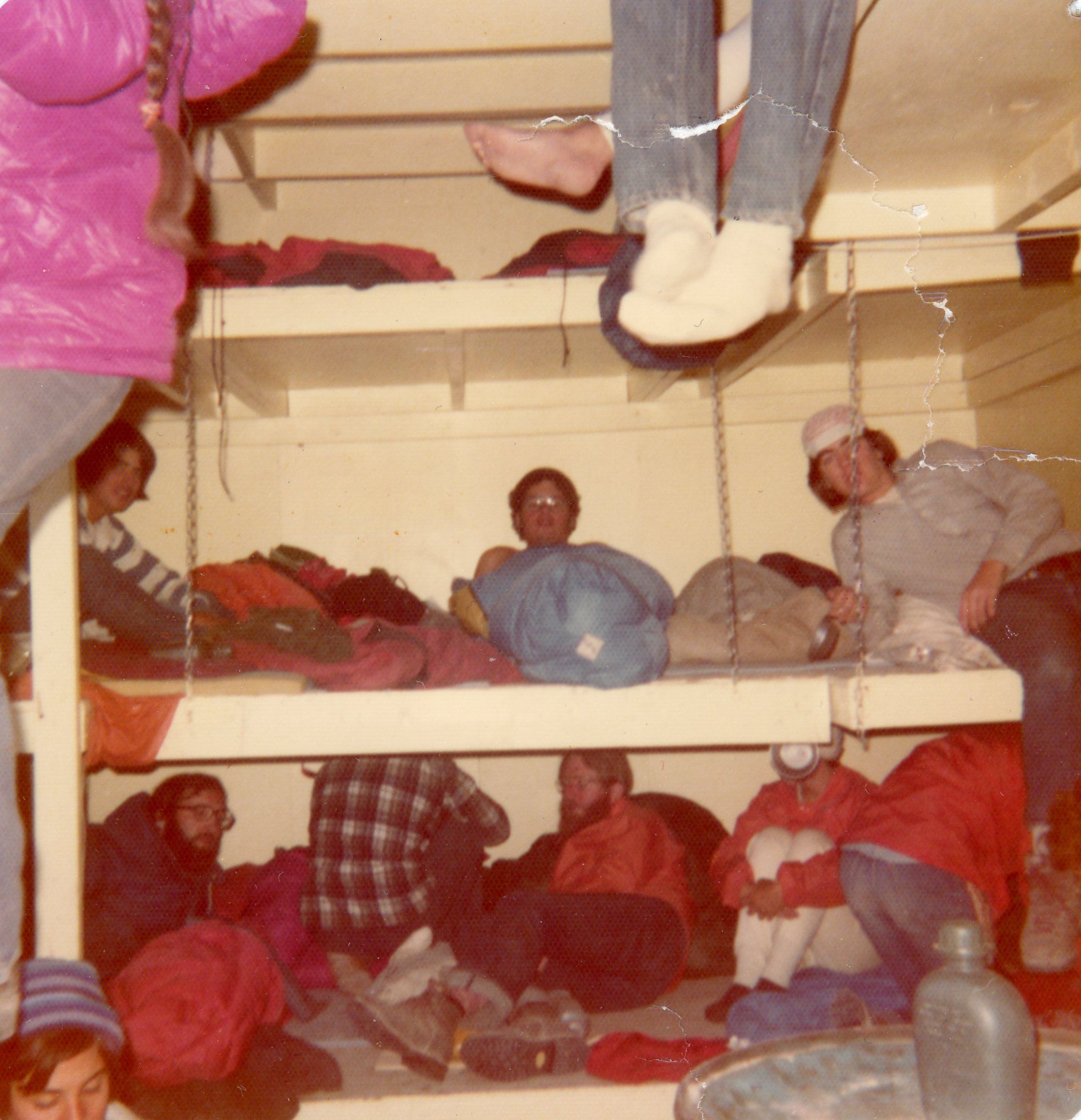 Inside the Bunk House at Camp Muir